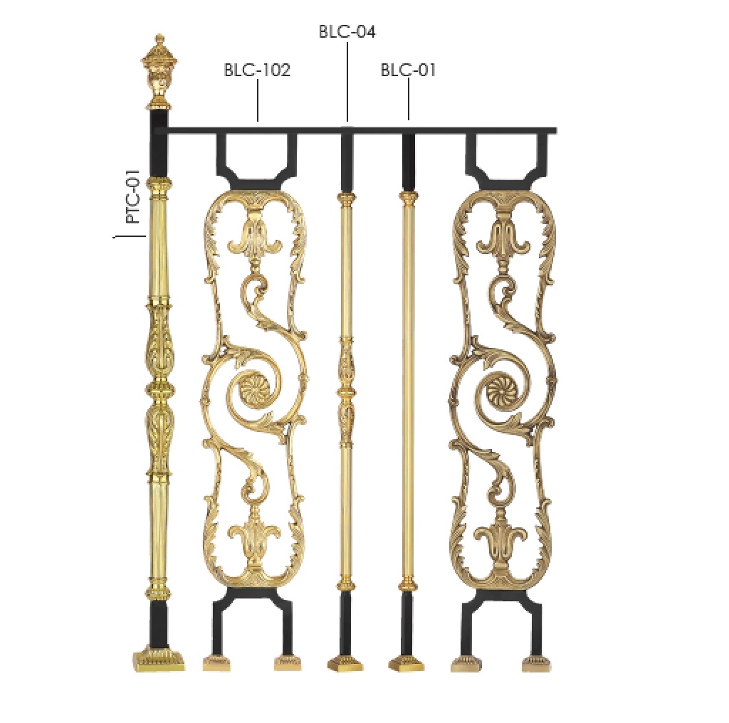 Designer home railings