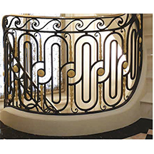 Detailed Brass Railing Pattern