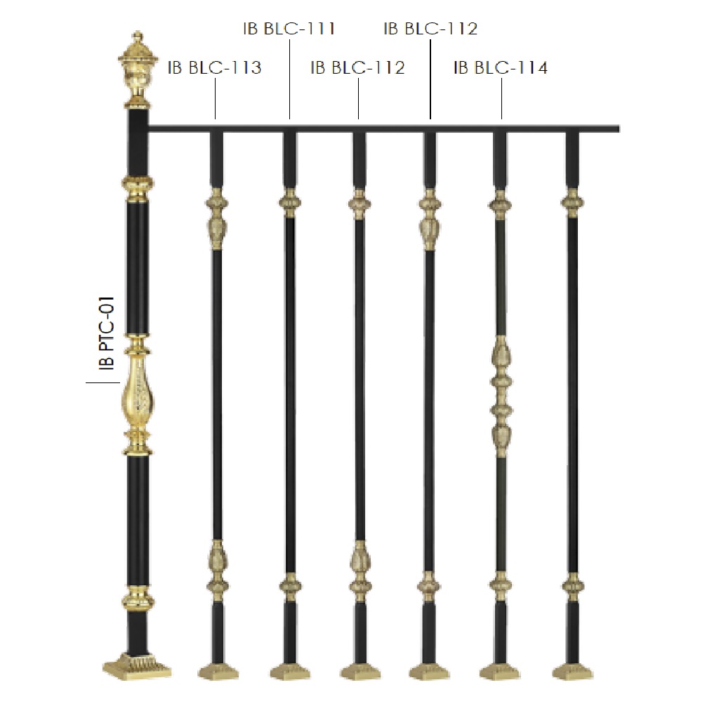 Grand brass railing solution