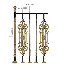 Antique Brass Railing Design