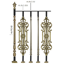 Decorative Brass Railing Pattern